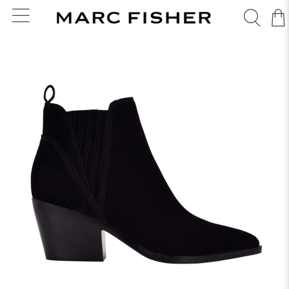 MARC FISHER..Teona Pointy Tie Chelsea Bootie